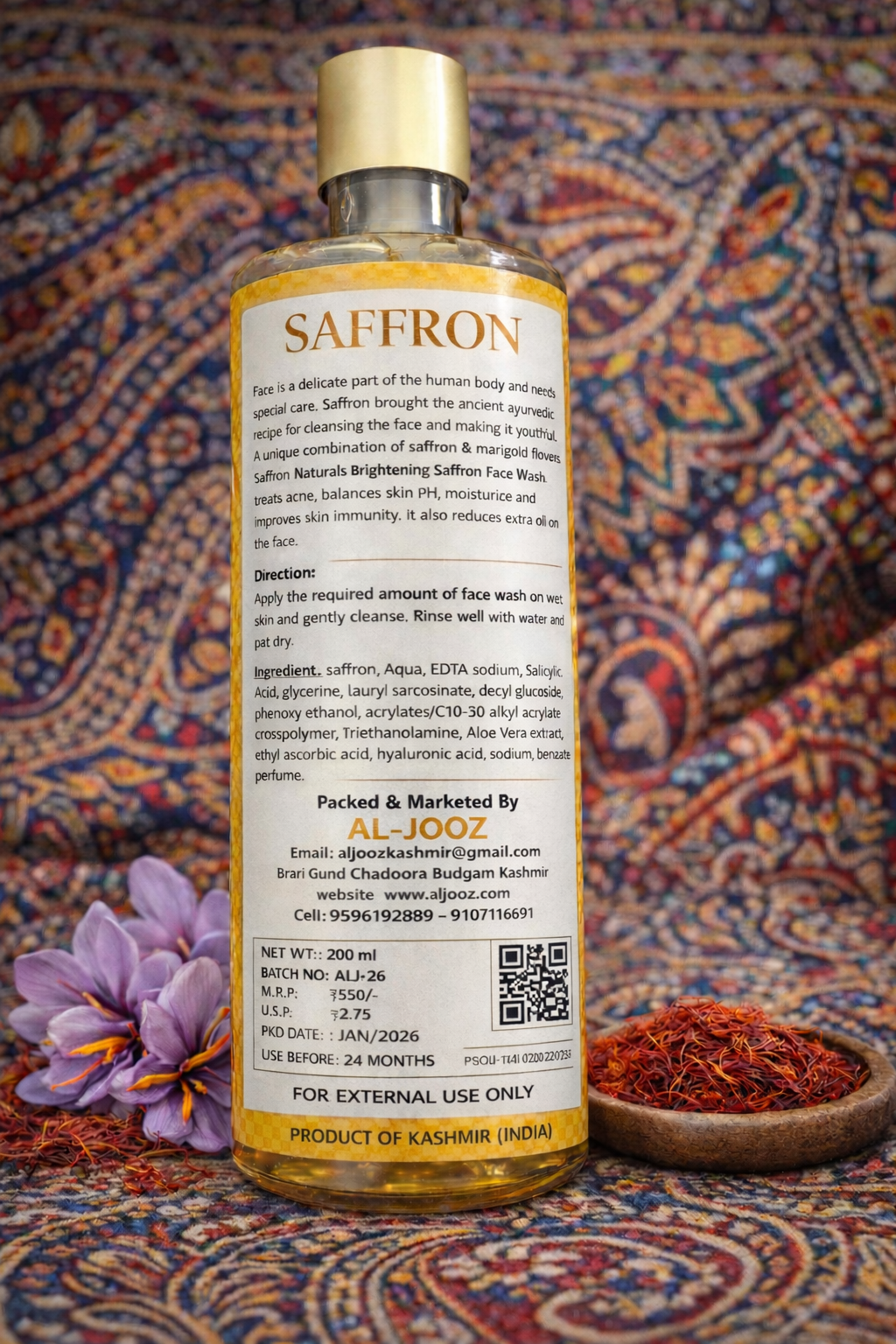 SAFFRON FACE WASH